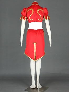ストリートファイター　春麗　コスプレ　衣装　女性用細身Mサイズ相当 Amazon | Street Fighter Chun-Li Costume ストリートファイター